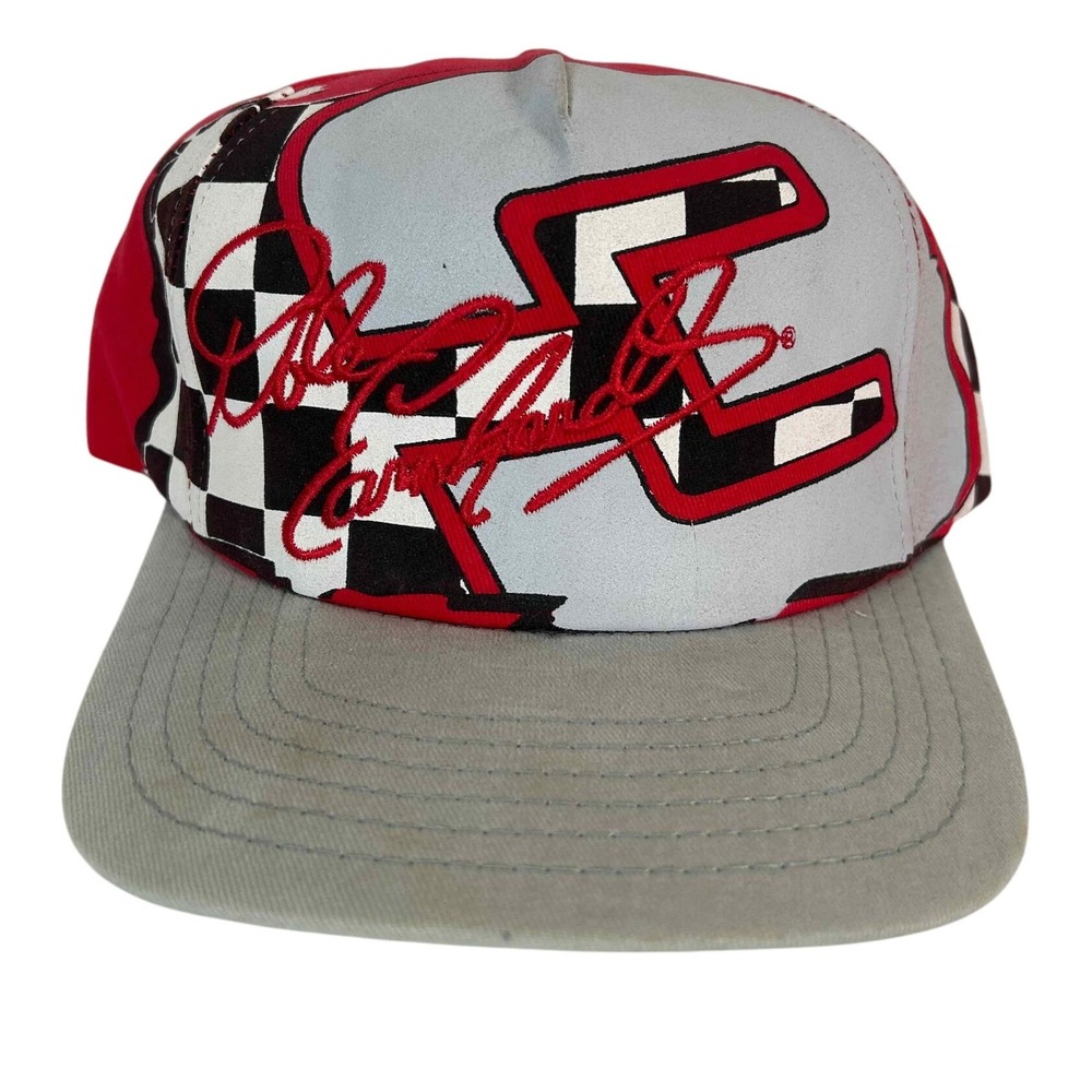 Dale Earnhardt Intimidator #3 Snapback Chase Hat Racing Checkered Flag‎ Cap